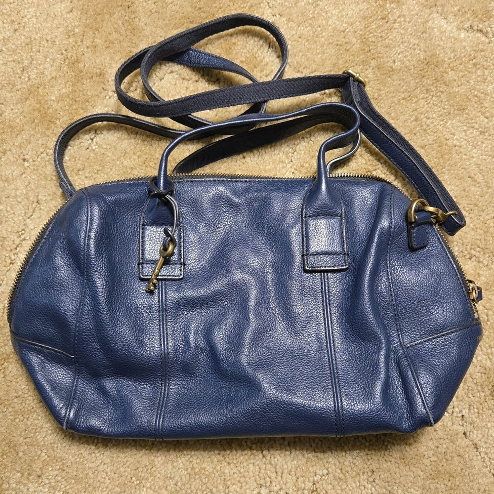 Navy Blue Fossil Purse